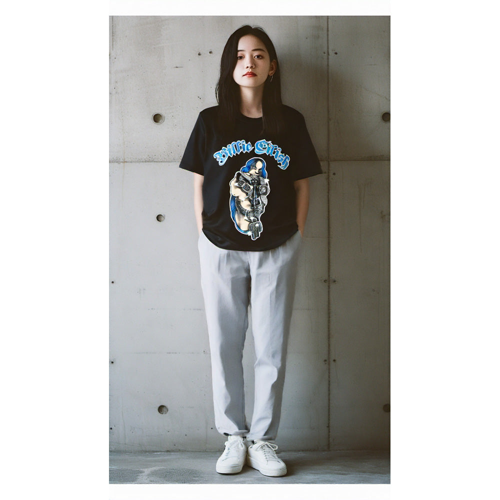 
                  
                    BILLIE EILISH ビリーアイリッシュ - Bling / Glitter Print / Tシャツ / メンズ
                  
                