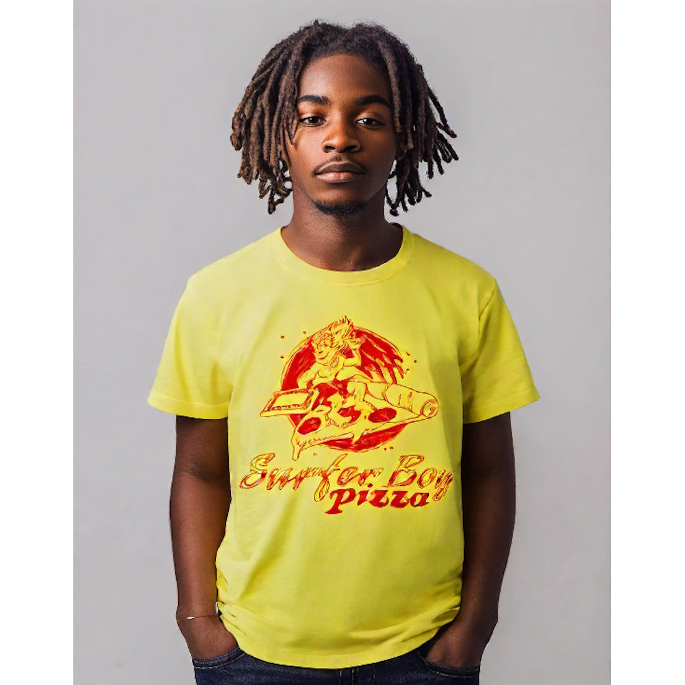 
                  
                    STRANGER THINGS ストレンジャー・シングス (シーズン5 配信 記念 ) - SURFER BOY PIZZA / バックプリントあり / Tシャツ / メンズ
                  
                