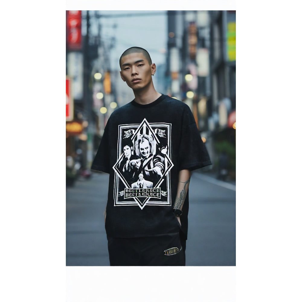 
                  
                    BEETLEJUICE ビートルジュース - BW Poster / Snow Wash / Tシャツ / メンズ
                  
                