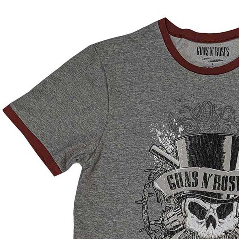 
                  
                    GUNS N ROSES ガンズアンドローゼズ (結成 40周年 ) - Faded Skull / リンガー / Tシャツ / メンズ
                  
                