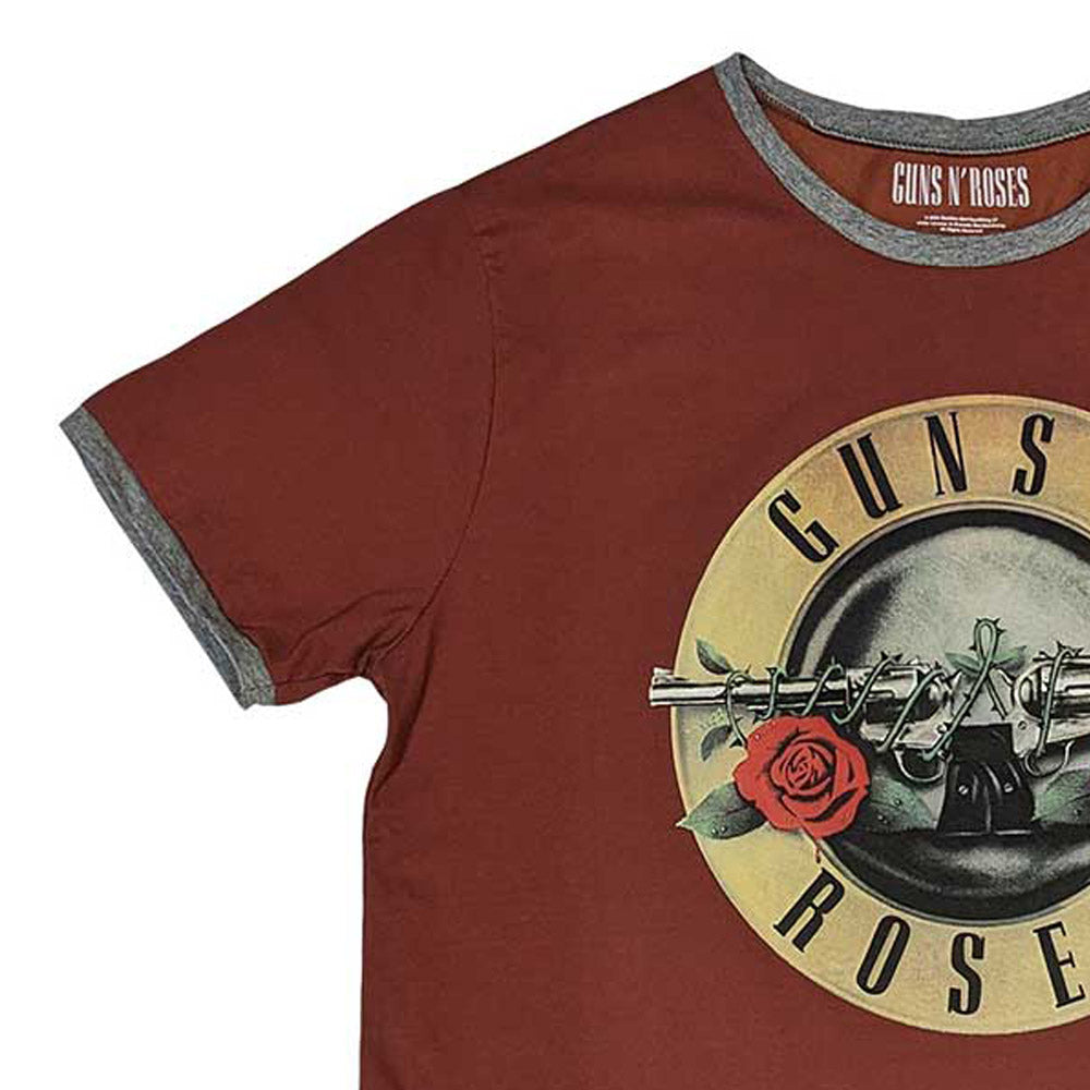 
                  
                    GUNS N ROSES ガンズアンドローゼズ (5月 来日 記念 ) - Classic Logo / リンガー / Tシャツ / メンズ
                  
                