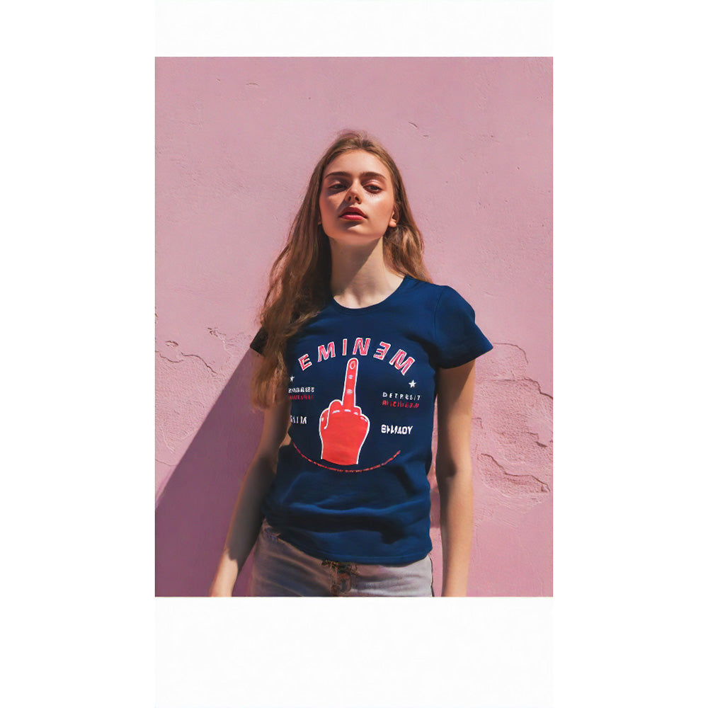 
                  
                    EMINEM エミネム - Detroit Finger / Tシャツ / レディース
                  
                