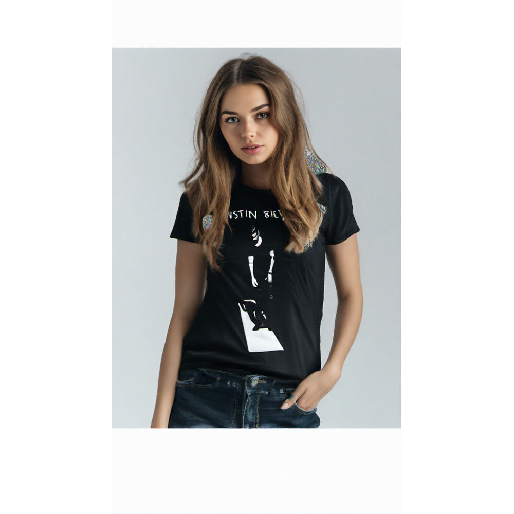 
                  
                    JUSTIN BIEBER ジャスティンビーバー (新譜 発売 ) - JB FLOOR / Tシャツ / レディース
                  
                