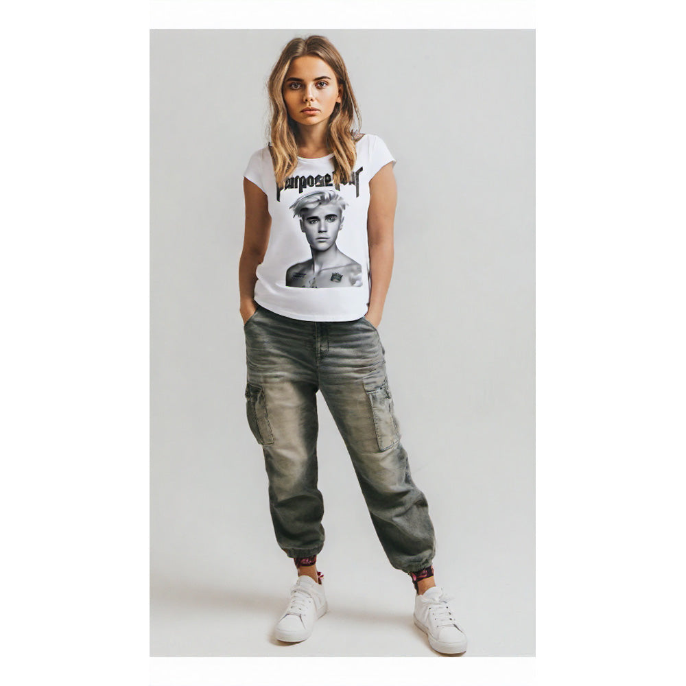 
                  
                    JUSTIN BIEBER ジャスティンビーバー - SHIRTLESS / Amplified（ ブランド ） / レア / Tシャツ / レディース
                  
                