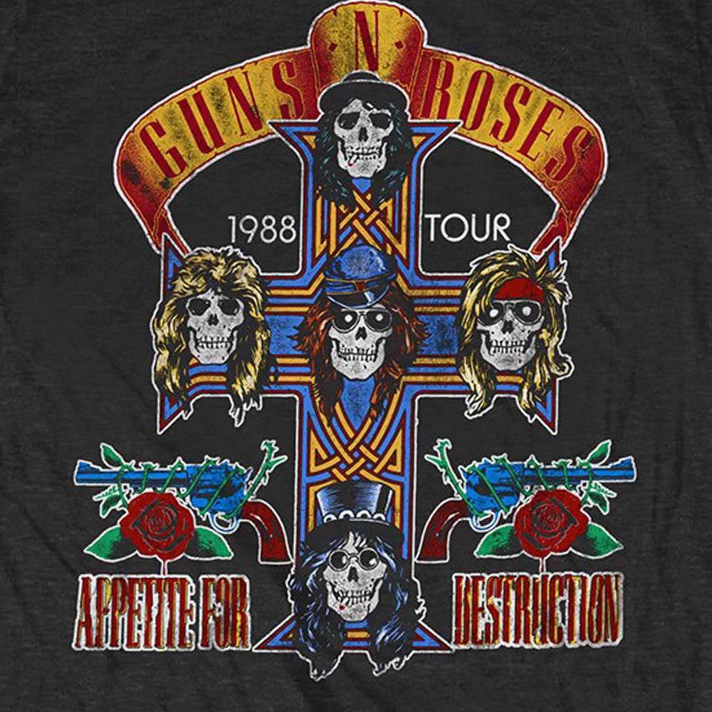 
                  
                    GUNS N ROSES ガンズアンドローゼズ (結成 40周年 ) - NJ SUMMER JAM 1988 （復刻ツアーTシリーズ） / バックプリントあり / Tシャツ / メンズ
                  
                