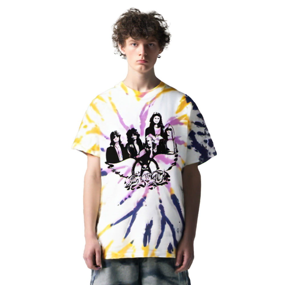 
                  
                    AEROSMITH エアロスミス (結成 55周年 ) - Photo Wings / タイダイ / Tシャツ / メンズ
                  
                