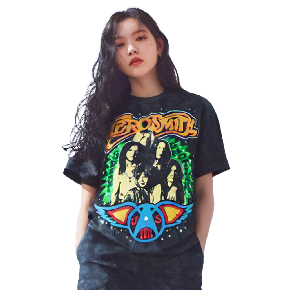 
                  
                    AEROSMITH エアロスミス (結成 55周年 ) - US TOUR GROUP / ミネラルウォッシュ / Tシャツ / メンズ
                  
                