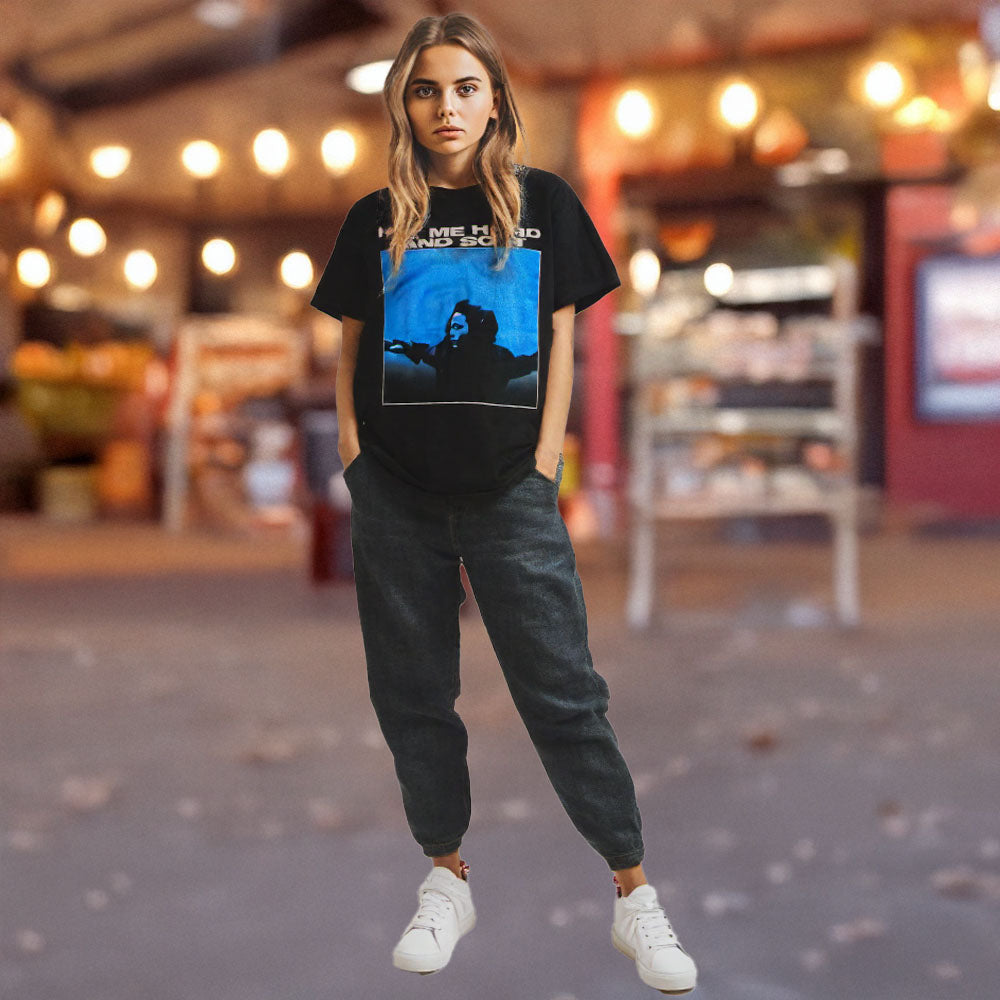 ビリー・アイリッシュ HARD AND SOFT TOUR Tシャツ Lサイズ 予約商品】 BILLIE EILISH ビリーアイリッシュ - Hit Me Hard