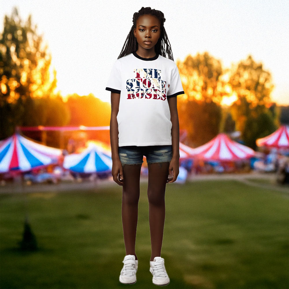 
                  
                    STONE ROSES ストーンローゼズ (マニ 追悼 ) - 2013 Tour / バックプリントあり / リンガー / Tシャツ / メンズ
                  
                