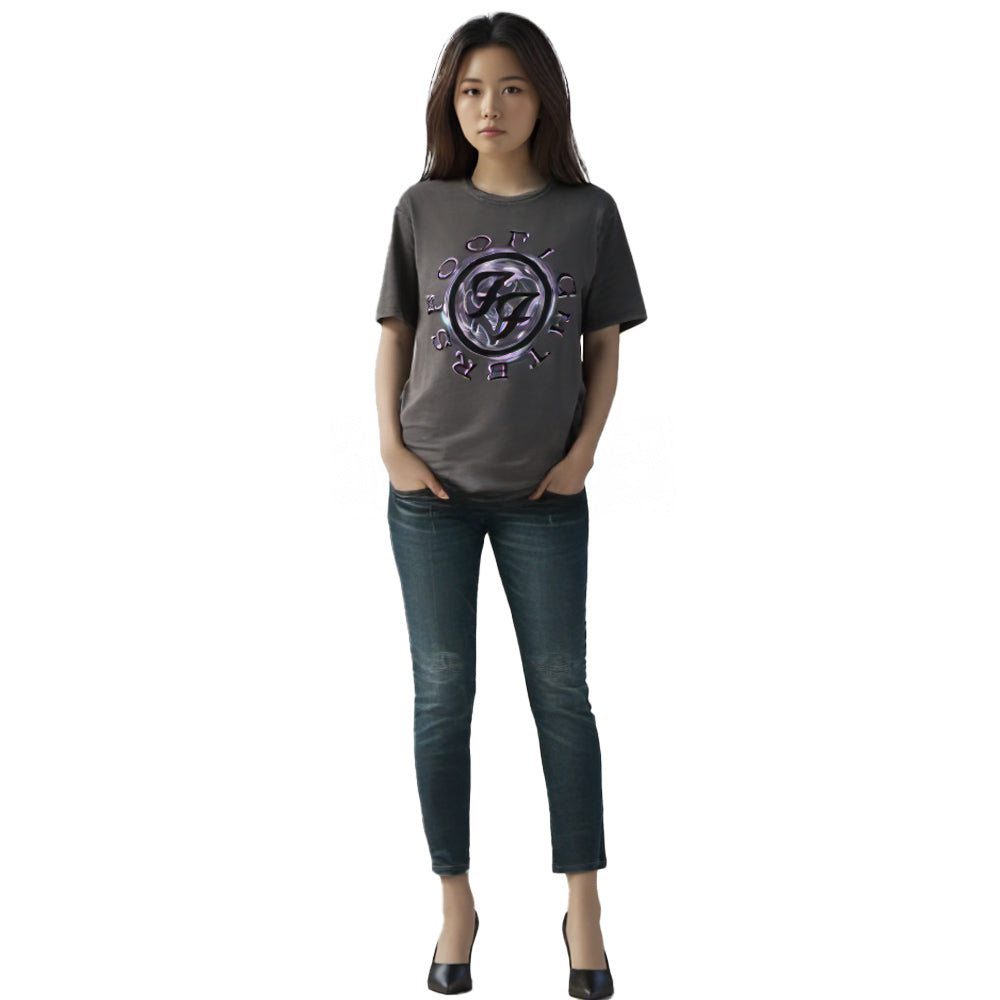 
                  
                    FOO FIGHTERS フーファイターズ (10月 来日 ) - Wheel Logo Shadow / Stone Wash / Tシャツ / メンズ
                  
                