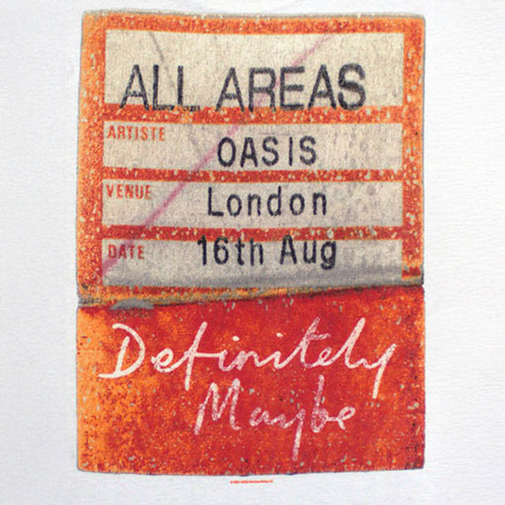 
                  
                    OASIS オアシス - Definitely Maybe AAA Pass / バックプリントあり / Tシャツ / メンズ
                  
                