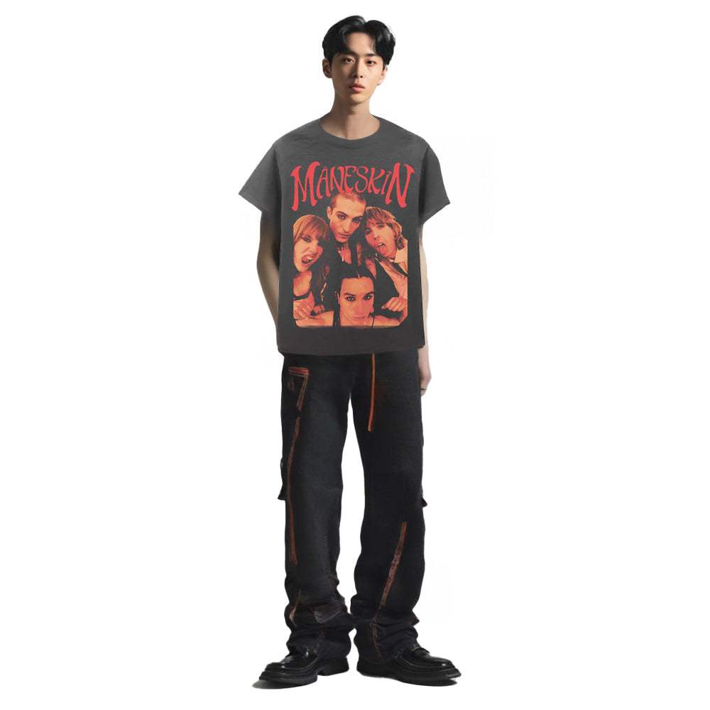 
                  
                    【予約商品】 MANESKIN マネスキン (ダミアーノ・デイヴィッド 10月 来日 ) - Group Photo / Tシャツ / メンズ
                  
                