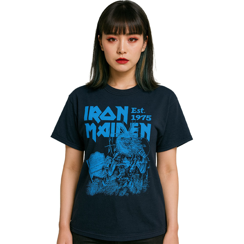 
                  
                    IRON MAIDEN アイアンメイデン (11月 来日 記念 ) - Est. 1975 Life After Death Stamp / Tシャツ / メンズ
                  
                
