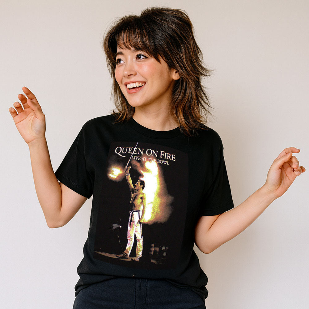 
                  
                    QUEEN クイーン (フレディ 生誕 80年 ) - Live At The Bowl / Tシャツ / メンズ
                  
                