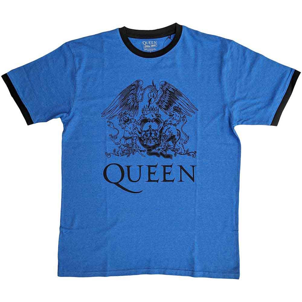 QUEEN - (初来日50周年 ) - Crest Logo / Blue / リンガー