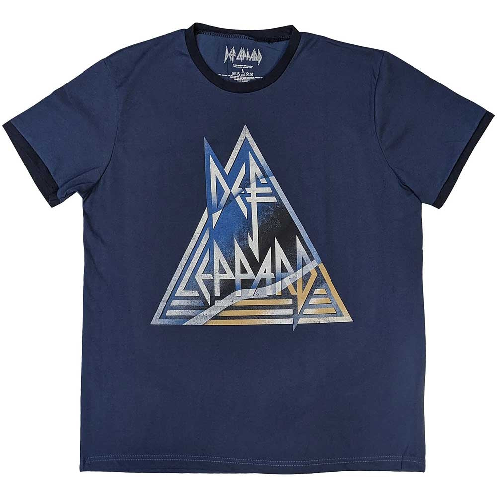 DEF LEPPARD - (デビュー 45周年 ) - Triangle Logo / Denim Blue / リンガー