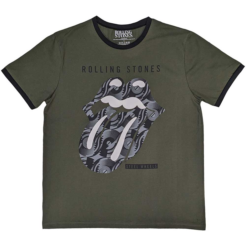 ROLLING STONES - (来日 35周年 記念 ) - Steel Wheels Black & White Tongue / Khaki Green / リンガー