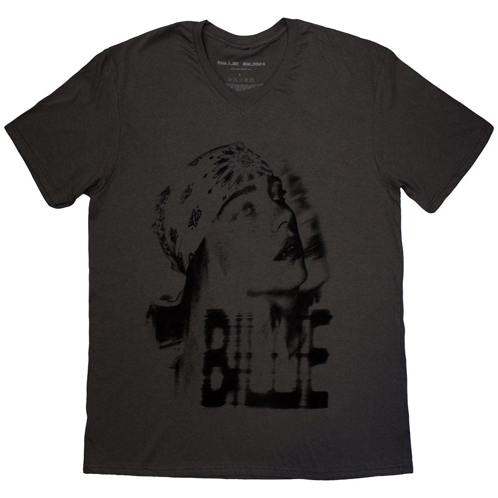 BILLIE EILISH - Tonal Bandana Photo / オーガニックコットン / Charcoal Grey