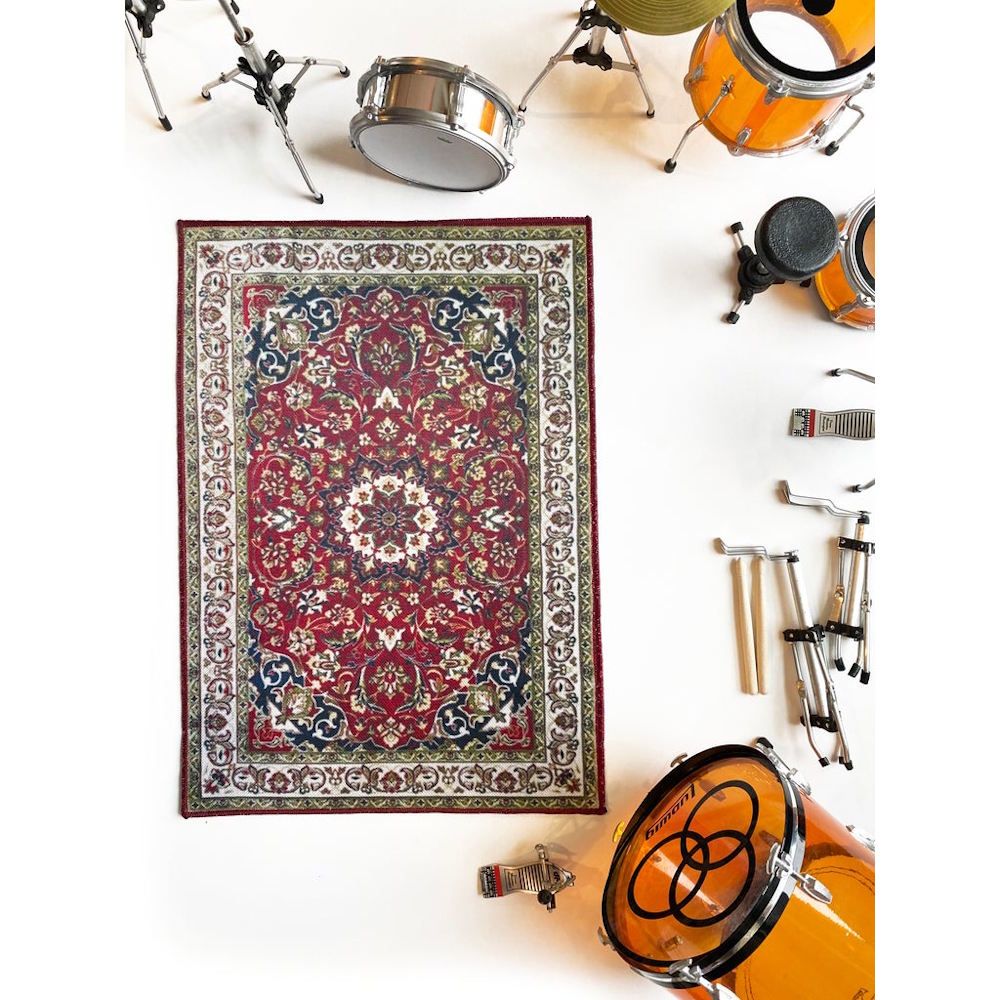 LED ZEPPELIN - (公式 映画公開 記念 ) - Vintage Drum Rug - Miniature for 1:4 Scale Drum Kit Models