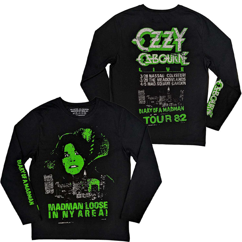 OZZY OSBOURNE - (追悼 ) - Madman Loose / バックプリントあり / スリーブプリントあり / 長袖