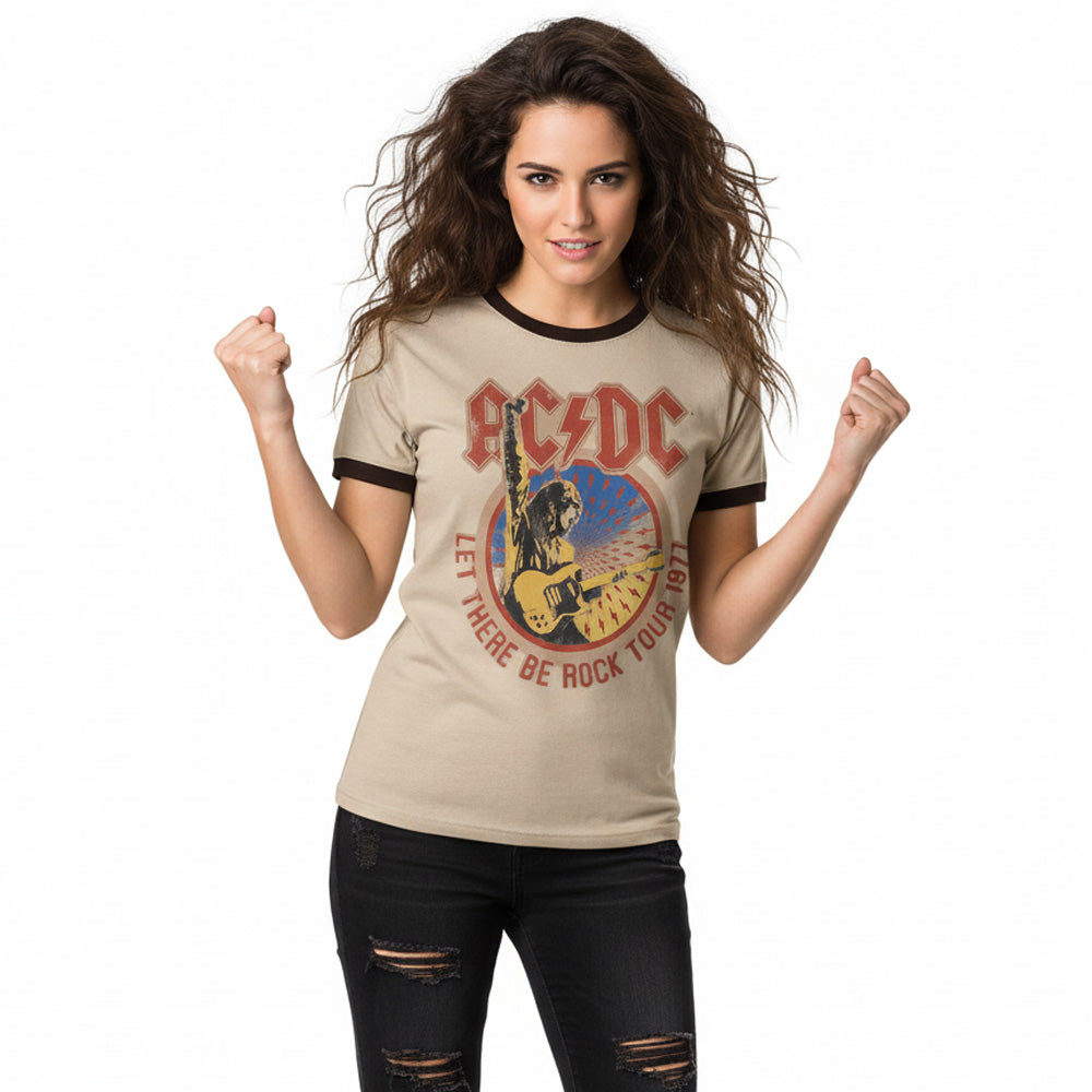 
                  
                    AC/DC エーシーディーシー (Back in Black 45周年 ) - Let There Be Rock Tour '77 / リンガー / Tシャツ / メンズ
                  
                