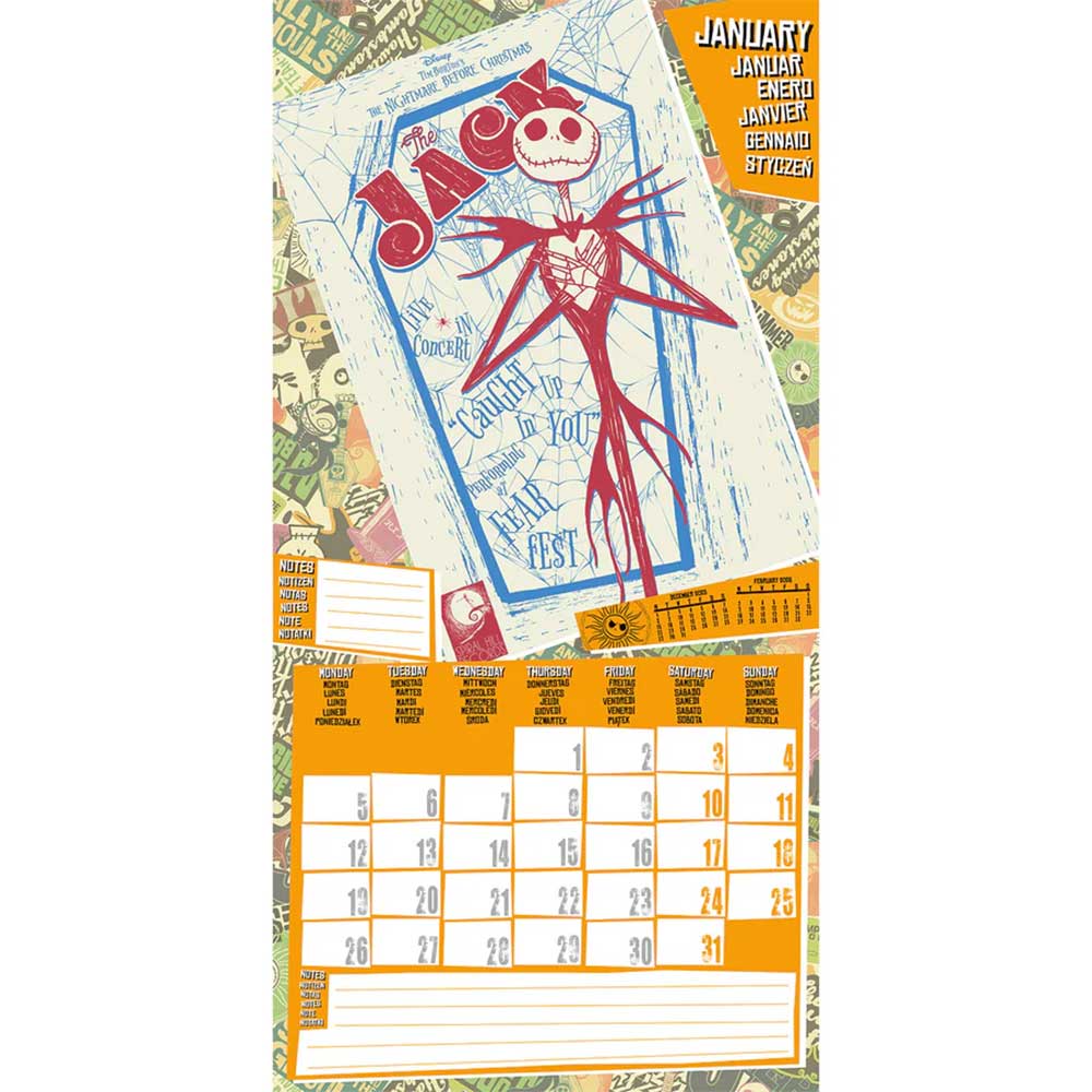 
                  
                    NIGHTMARE BEFORE CHRISTMAS ナイトメアー・ビフォア・クリスマス - Official 2026 30x30cm Square Calendar / カレンダー・ダイアリー
                  
                
