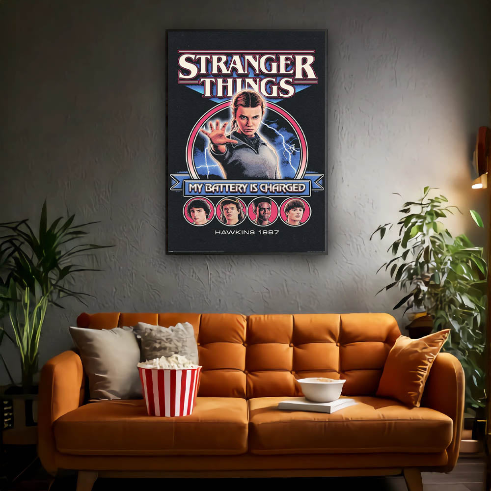 
                  
                    STRANGER THINGS ストレンジャー・シングス (シーズン5 2025年配信決定 ) - MY BATTERY IS CHARGED / ポスター
                  
                