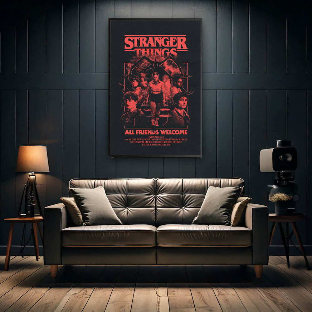 
                  
                    STRANGER THINGS ストレンジャー・シングス (シーズン5 2025年配信決定 ) - ALL FRIENDS WELCOME / ポスター
                  
                