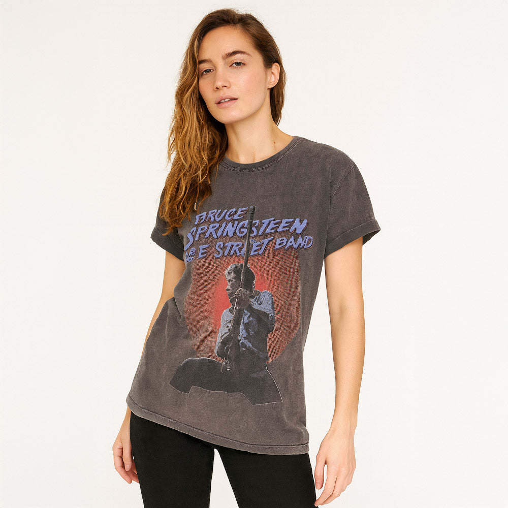 
                  
                    BRUCE SPRINGSTEEN ブルーススプリングスティーン (11月 映画公開 記念 ) - Live Photo / Stone Wash / Tシャツ / メンズ
                  
                