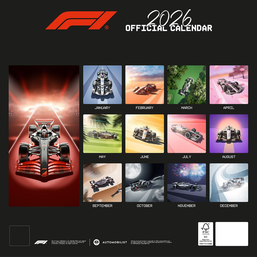 
                  
                    FORMULA ONE（F1） フォーァミュラワン - SQUARE CALENDAR / カレンダー・ダイアリー
                  
                