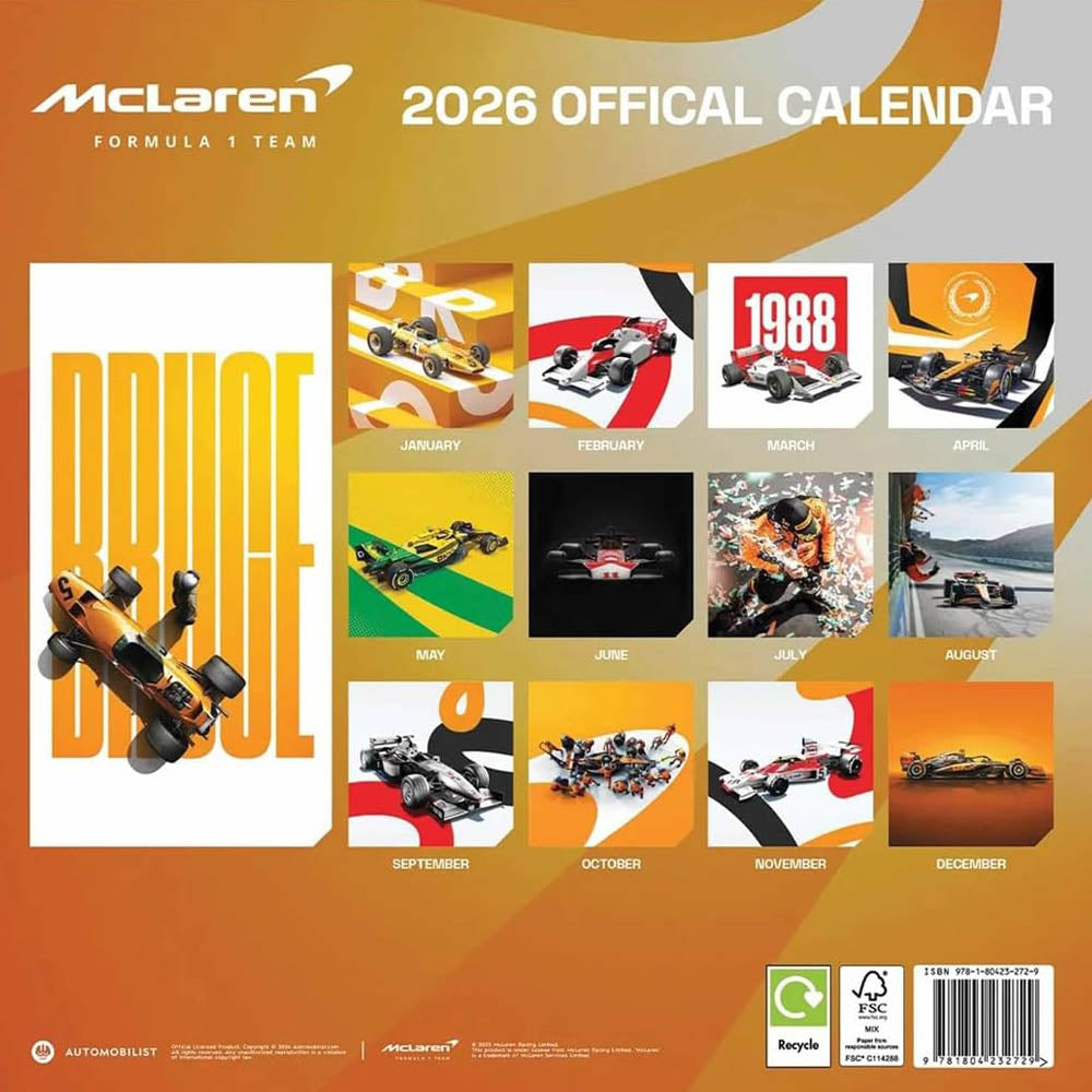 
                  
                    FORMULA ONE（F1） フォーァミュラワン - SQUARE CALENDAR / MCLAREN / カレンダー・ダイアリー
                  
                