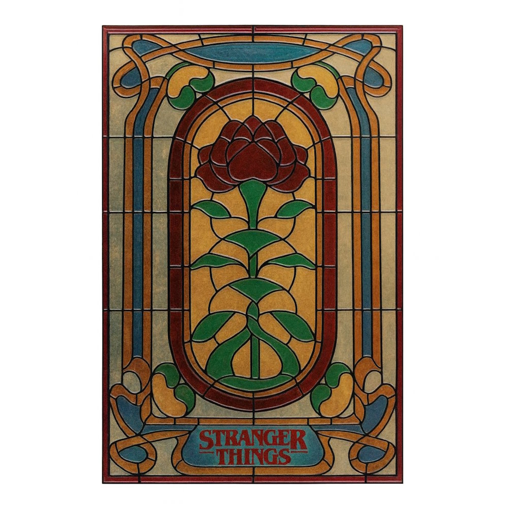 STRANGER THINGS - (シーズン5 配信 記念 ) - Creel House Stained Glass Window Resin Plaque /  Season 5