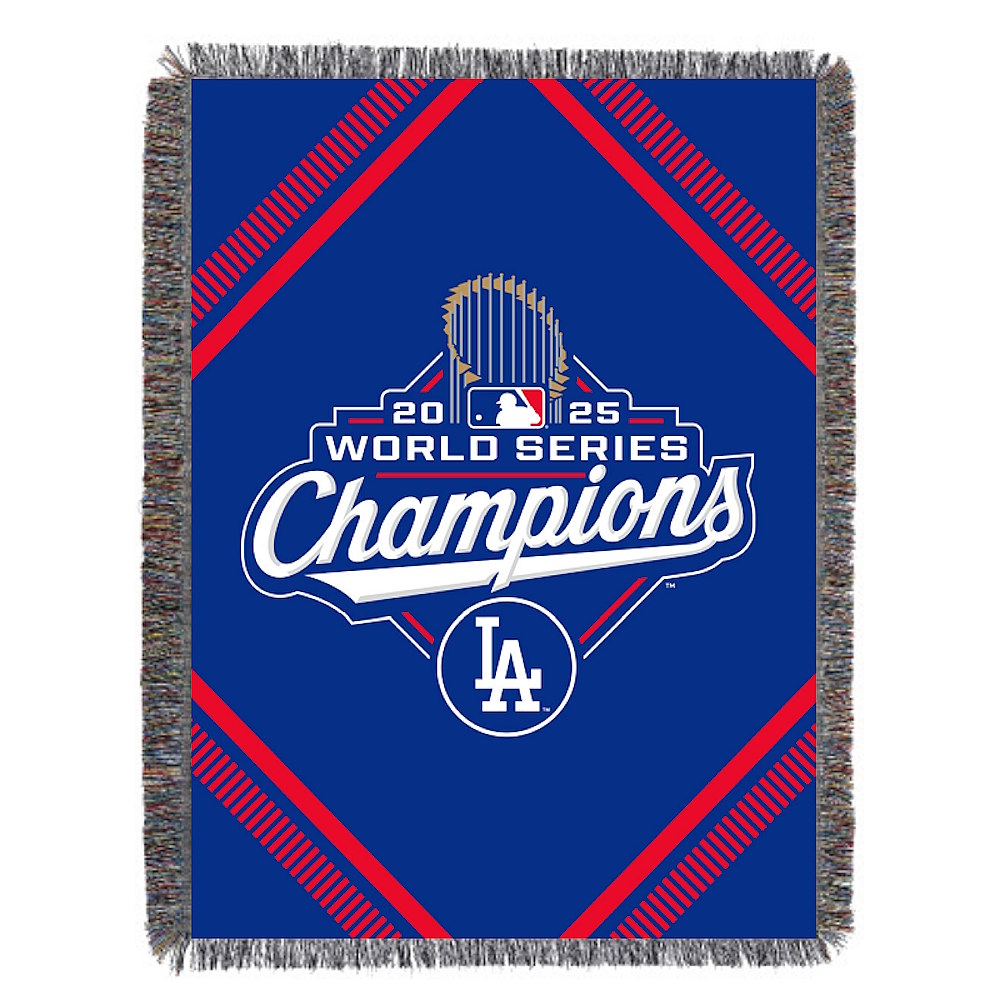 LOS ANGELES DODGERS（MLB） - 2025 ワールドシリーズ優勝記念グッズコレクション / Woven Tapestry / Shoestring （約122×152cm）