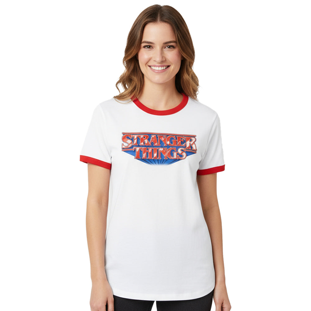 
                  
                    【予約商品】 STRANGER THINGS ストレンジャー・シングス (シーズン5 配信 記念 ) - RETRO LOGO / リンガー / Tシャツ / メンズ
                  
                