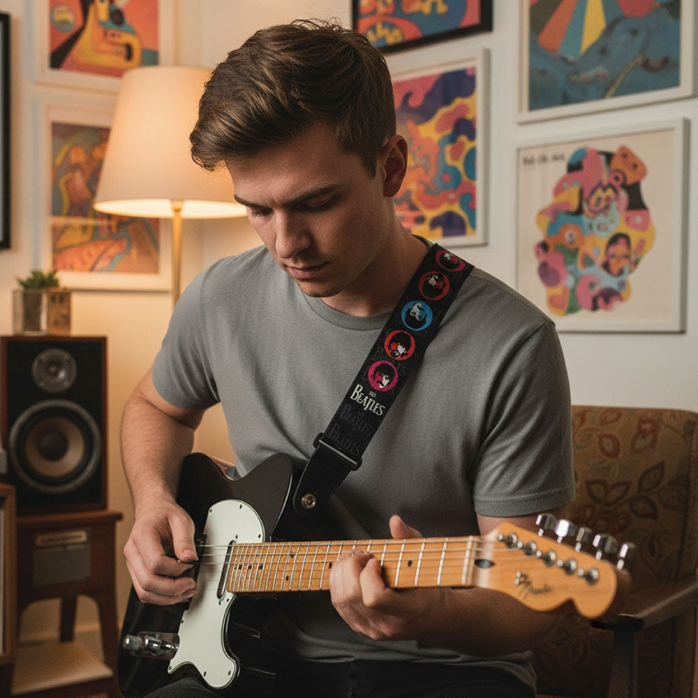 
                  
                    THE BEATLES ビートルズ (来日 60周年 ) - Sgt Pepper Faces / ギターストラップ
                  
                