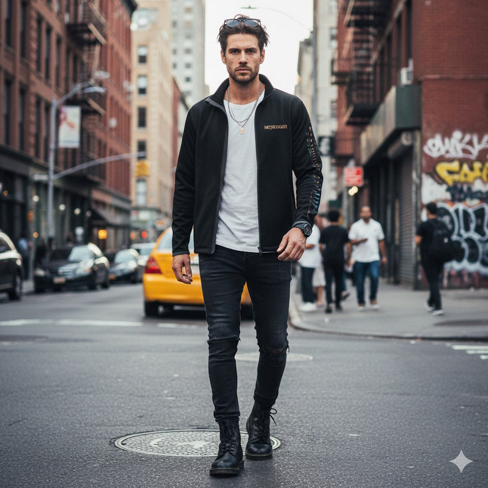 
                  
                    MESHUGGAH メシュガー - EMBROIDERED TRACK JACKET / レア / アウター / メンズ
                  
                