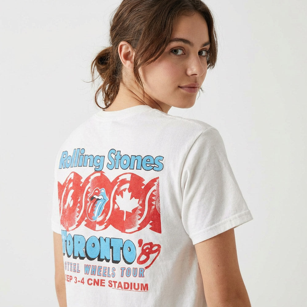 
                  
                    【予約商品】 ROLLING STONES ローリングストーンズ (7月 新譜 記念 ) - Toronto Tour （復刻ツアーTシリーズ） / バックプリントあり / Tシャツ / メンズ
                  
                