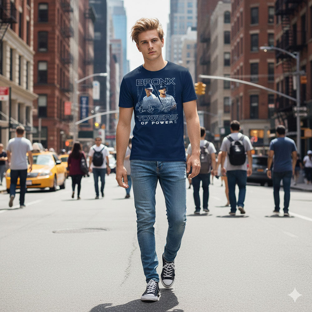 
                  
                    NEW YORK YANKEES（MLB） ニューヨークヤンキース (MLB 開幕記念 ) - BRONX TOWERS / ヴィンテージ / Tシャツ / メンズ
                  
                