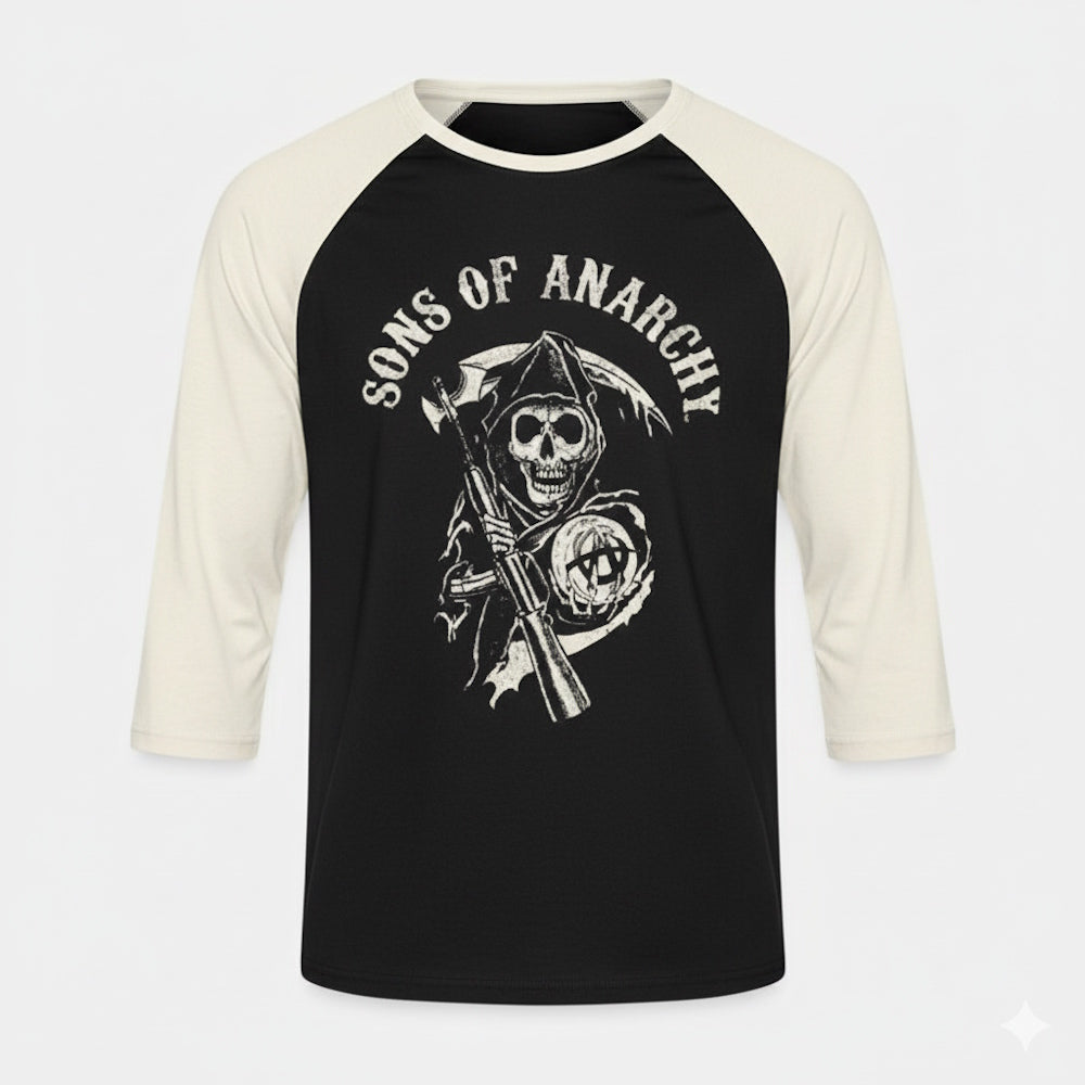 SONS OF ANARCHY - LOGO / ラグラン七分袖 / ヴィンテージ