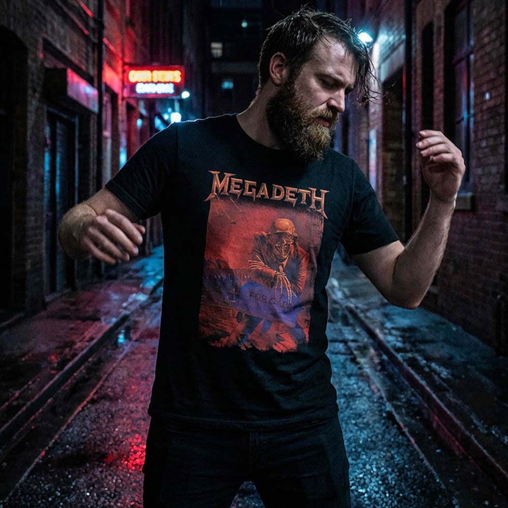 
                  
                    MEGADETH メガデス (2026.1.23 新譜 発売 記念 ) - Peace Sells Album Cover / バックプリントあり / Tシャツ / メンズ
                  
                