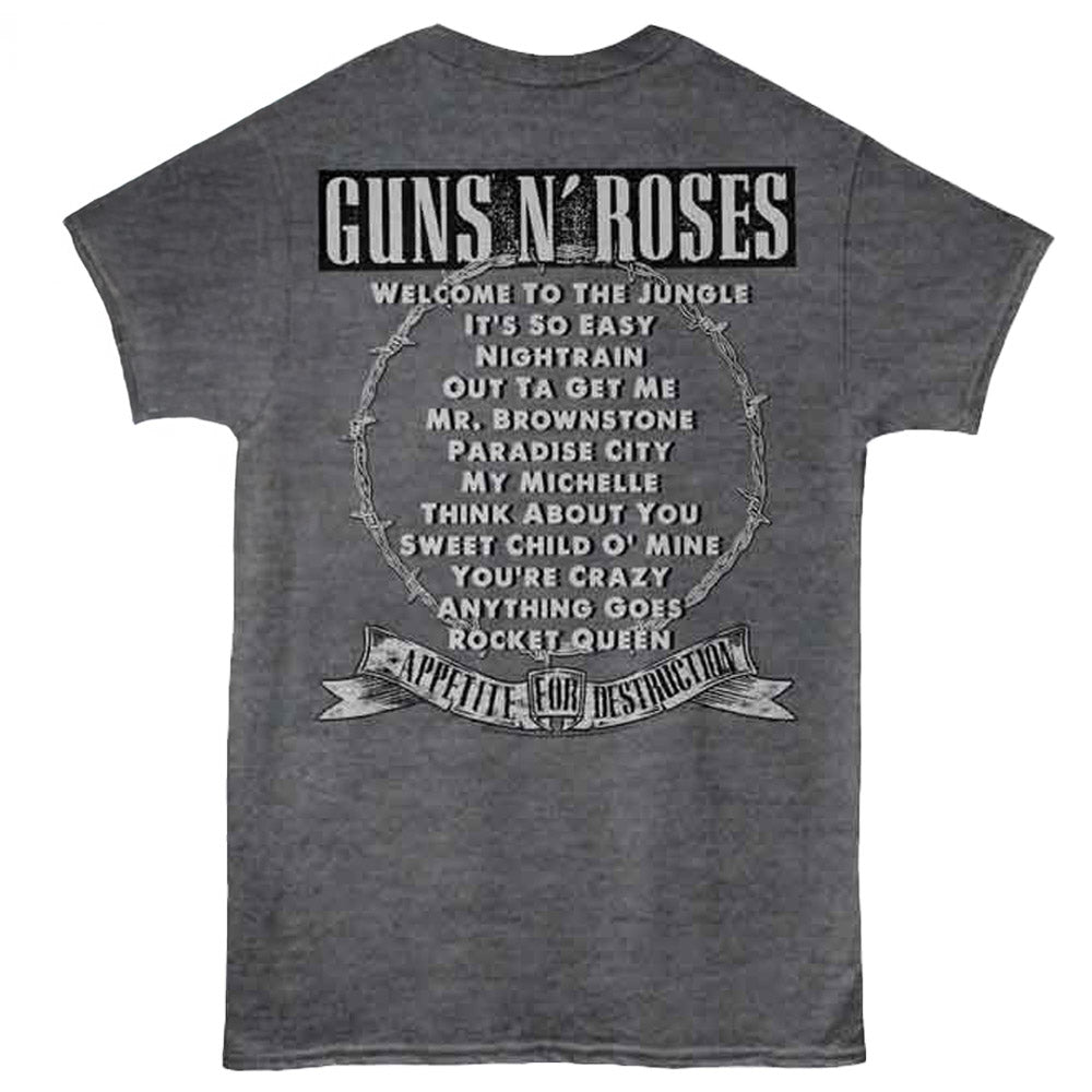
                  
                    【予約商品】 GUNS N ROSES ガンズアンドローゼズ (デビュー 40周年 ) - Appetite Songs / バックプリントあり / Tシャツ / メンズ
                  
                
