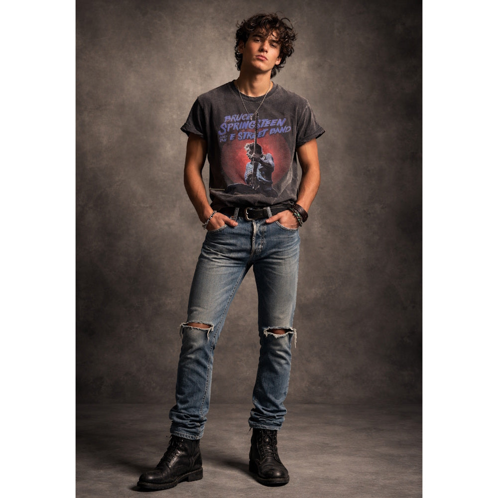 
                  
                    BRUCE SPRINGSTEEN ブルーススプリングスティーン (26' US Tour 記念 ) - Live Photo / Stone Wash / Tシャツ / メンズ
                  
                