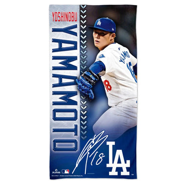 YOSHINOBU YAMAMOTO - Los Angeles Dodgers Spectra Beach Towel 30inc x 60inc