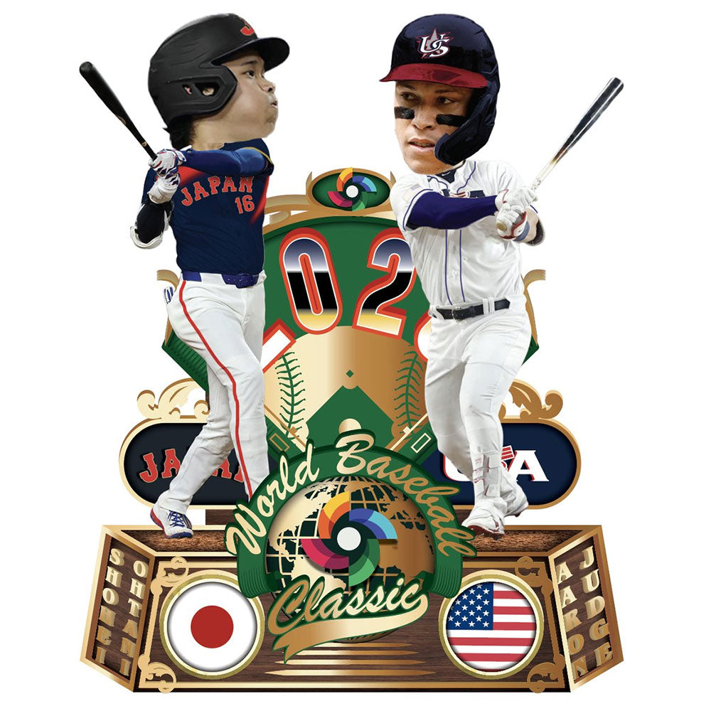 WORLD BASEBALL CLASSIC - 初の公式ボブルヘッド 【日本独自仕様 | 限定2000体】 THE REMATCH 2026：OHTANI & JUDGE