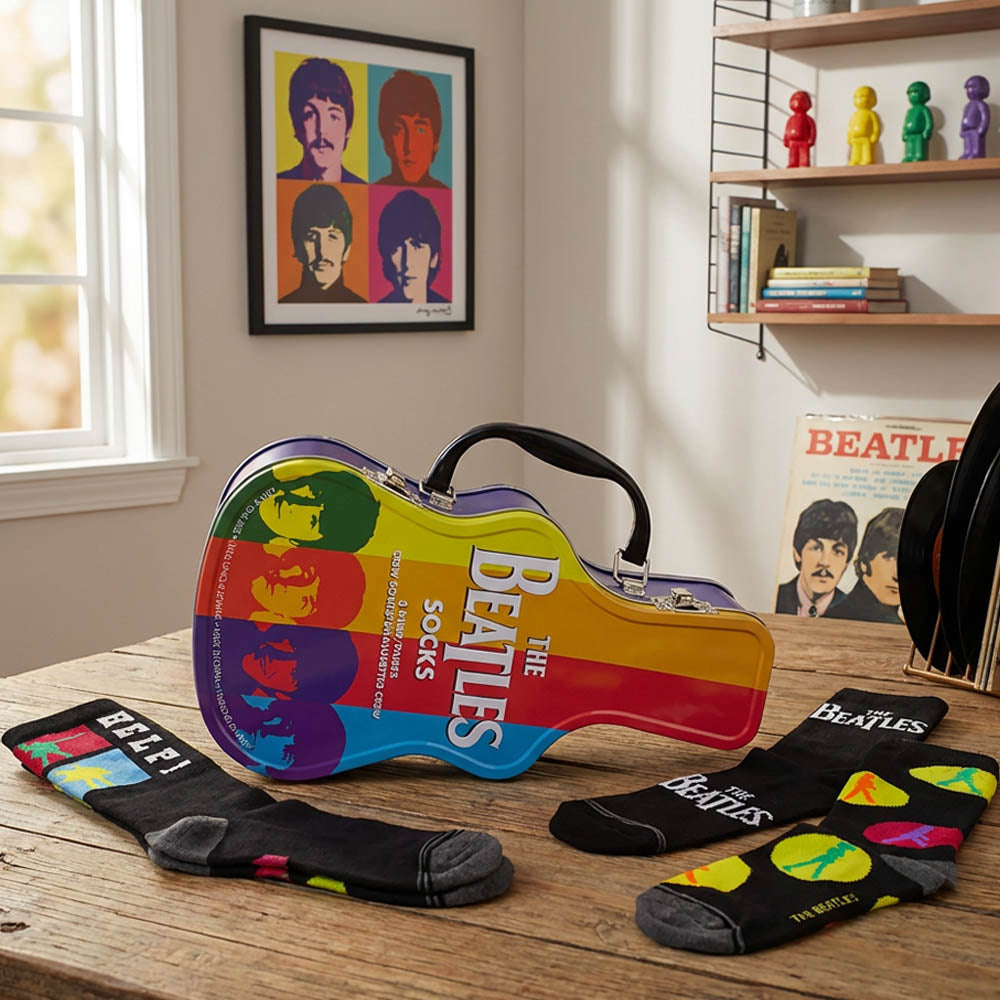 
                  
                    THE BEATLES ビートルズ (来日 60周年 ) - GUITAR TIN SOCK BOX / 3足セット / ソックス / メンズ
                  
                