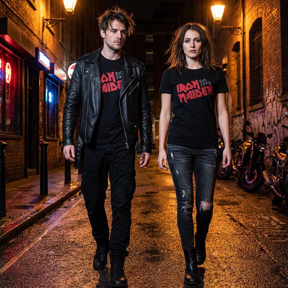 
                  
                    IRON MAIDEN アイアンメイデン (11月 来日 記念 ) - Est.1975 Slanted Logo / Tシャツ / メンズ
                  
                