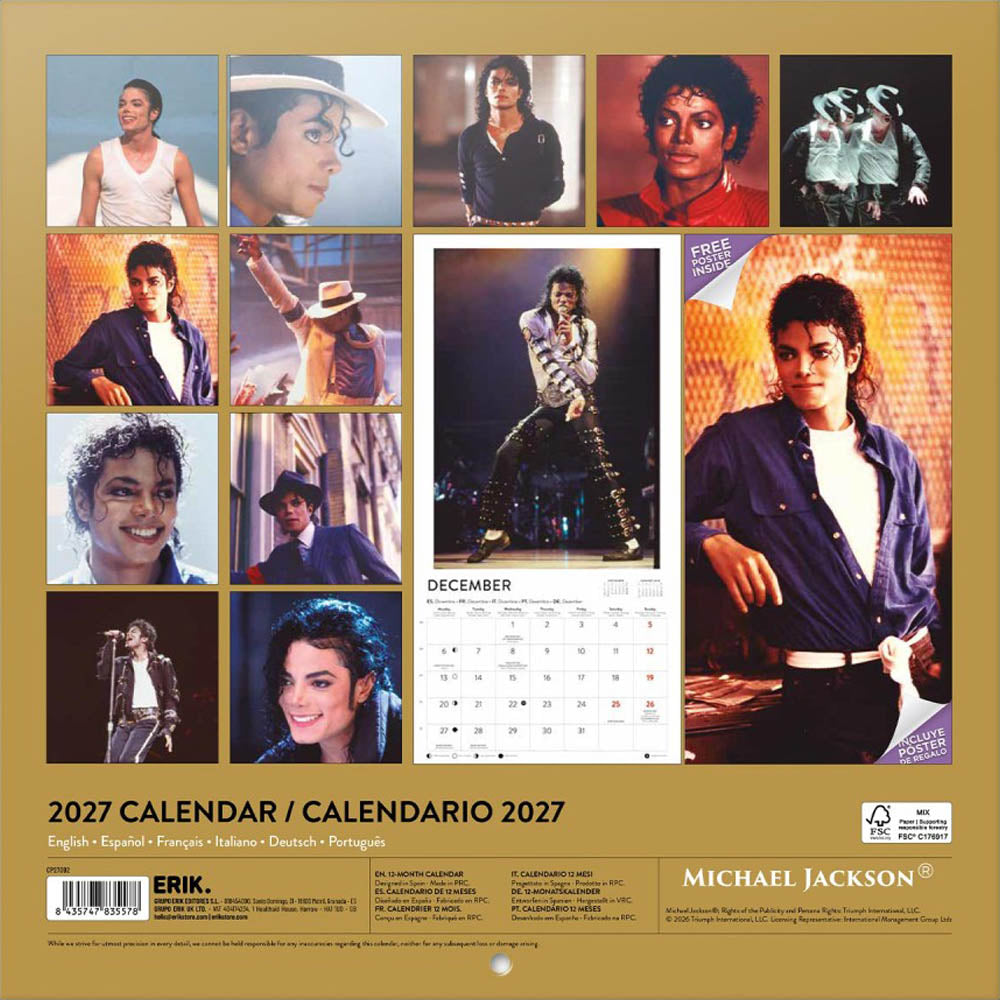 
                  
                    【予約商品】 MICHAEL JACKSON マイケルジャクソン - 2027 CALENDAR / スクエア / カレンダー・ダイアリー
                  
                