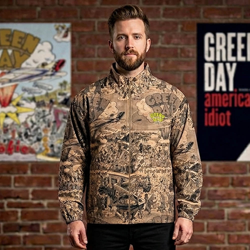 
                  
                    【予約商品】 GREEN DAY グリーンデイ (来日 30周年 ) - Dookie All Over Print / バックプリントあり / ジップ / 限定 / アウター / メンズ
                  
                