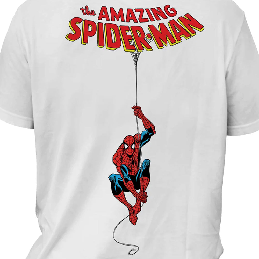 
                  
                    SPIDERMAN スパイダーマン (ブランド・ニュー・デイ 公開 ) - SPIDER-MAN HANGIN' / バックプリントあり / Tシャツ / メンズ
                  
                