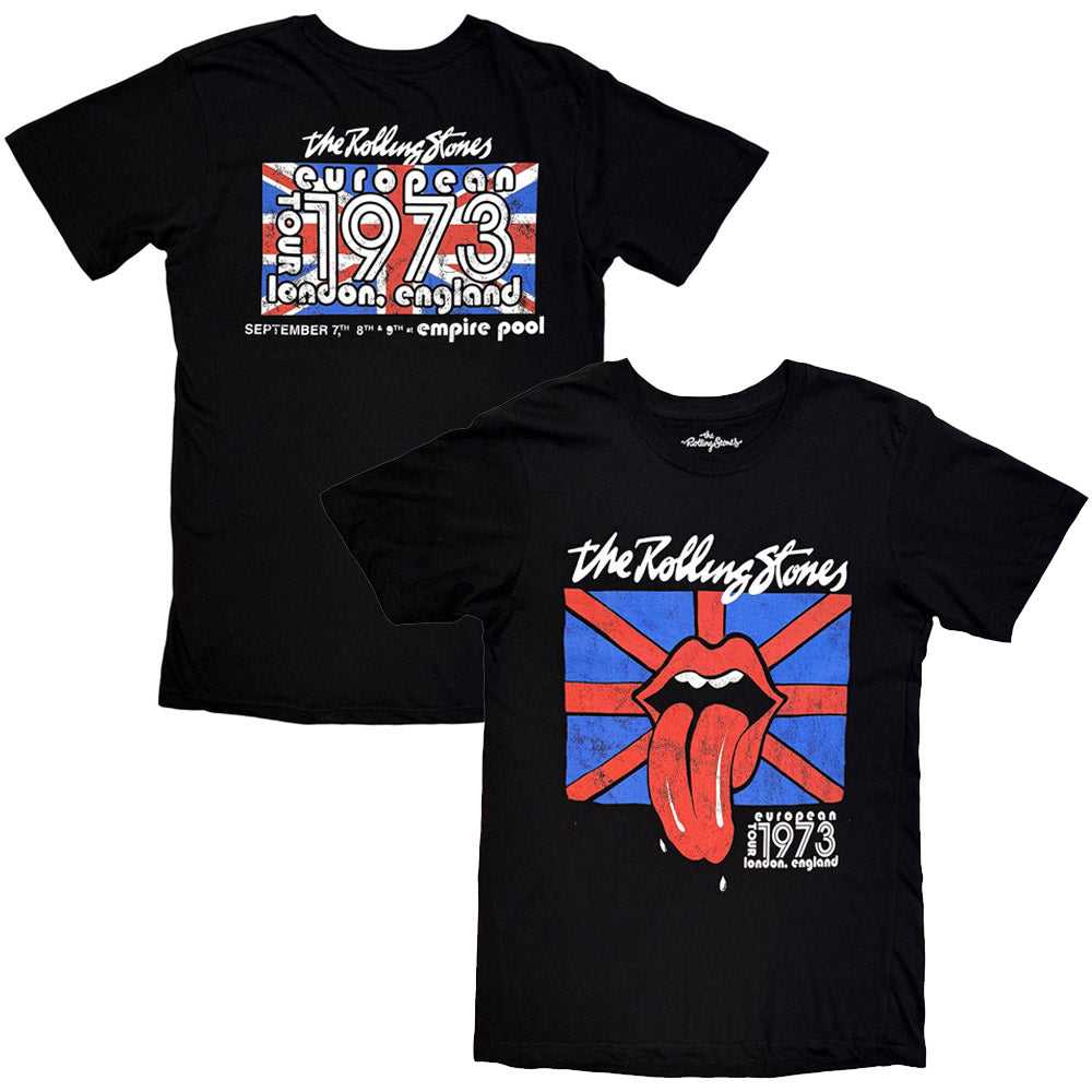 ROLLING STONES - (7月 新譜 記念 ) - London 1973 / バックプリントあり（復刻ツアーTシリーズ）